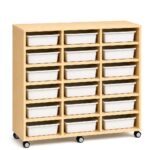 18 Hole Tote Bin Unit