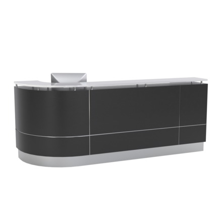 Classic straight reception counter desk