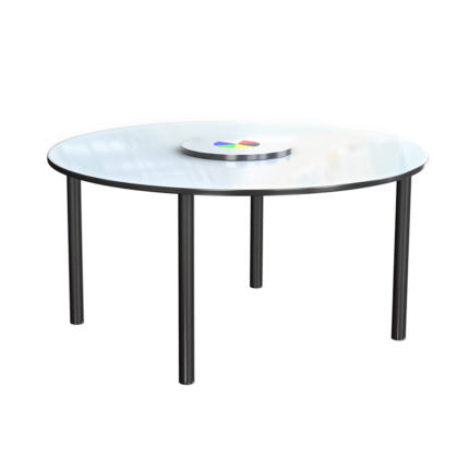 De Bonno round whiteboard-top collaborative table
