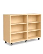 Mobile Double Sided Shelving Unit
