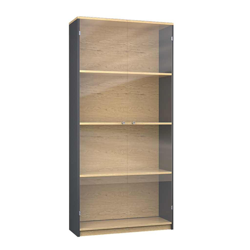GlassBookcase_1k_noBG-e1557103755803.png Glass Bookcase - Image 1