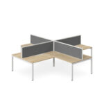 Luna 4 Way Workstation - 4 Person - Image 2