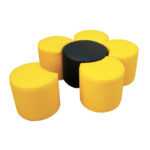 Sunflower modular petal ottoman soft seating