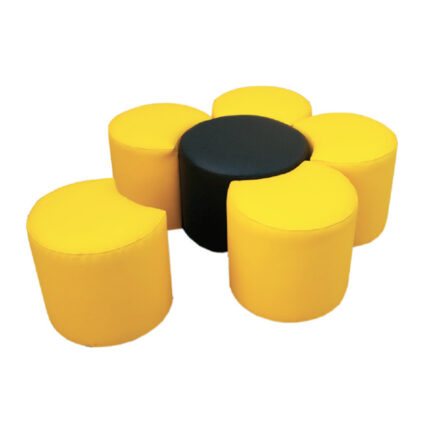 Sunflower modular petal ottoman soft seating