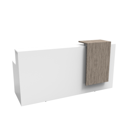 Urban Reception modern two-tone reception counter