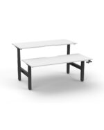 Boost Crank Manual Height Adjustable Back to Back Workstation - Image 11
