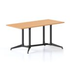 Typhoon Meeting Table with Black All-Over Frame