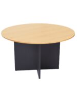 Rapid Worker Round Meeting Table with Ironstone Base