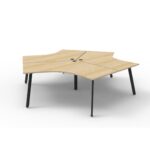 Deluxe Eternity 3 Person 120 Degree Workstation