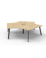 Deluxe Eternity 3 Person 120 Degree Workstation