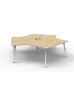 Deluxe Eternity 3 Person 120 Degree Workstation - Image 2