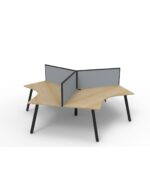 Deluxe Eternity 3 Person 120 Degree Workstation - Image 5