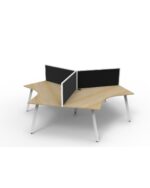 Deluxe Eternity 3 Person 120 Degree Workstation - Image 6