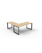 Deluxe Infinity Loop Leg Desk & Return - 2 Piece Table Top - Image 4