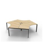 Deluxe Infinity 3 Person 120 Degree Workstation