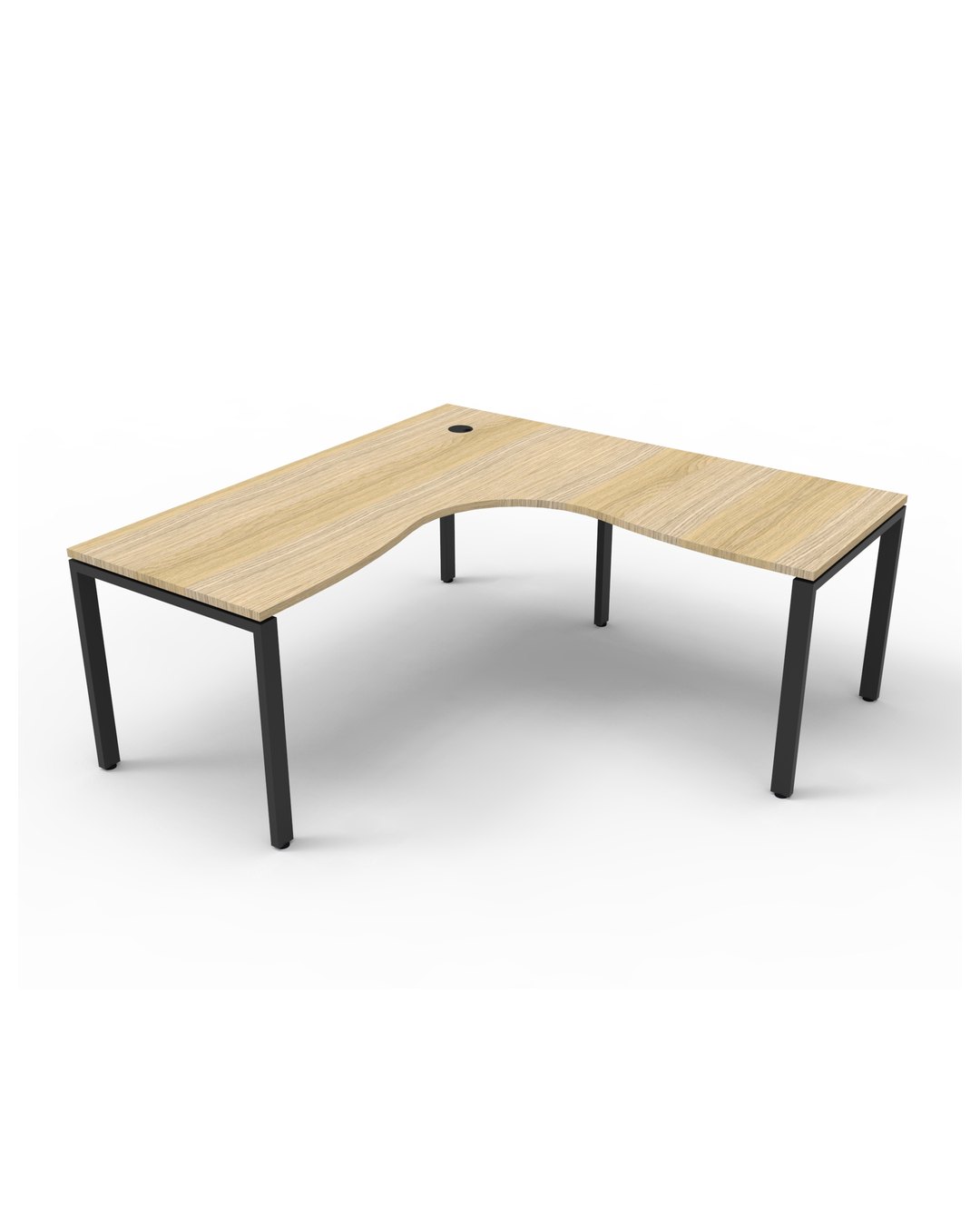 d-iplcws1p1515-no-bl Deluxe Infinity Single Sided Corner Workstation - Image 1