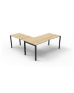 Deluxe Infinity Single Person Workstation with Return - Image 4