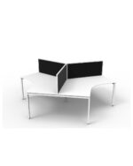 Deluxe Infinity 3 Person 120 Degree Workstation - Image 8