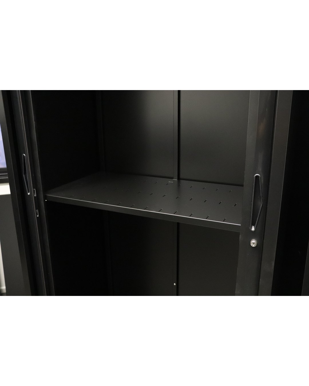 gg09slot-n-bl GO Steel Slotted Shelf - Image 1
