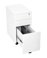 3 Drawer Slimline Steel Mobile Pedestal