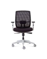 Luminous Task Promesh White Frame Chair - Image 4