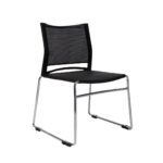 Stackable Mesh Back Sled Visitor Chair