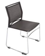 Stackable Mesh Back Sled Visitor Chair - Image 3