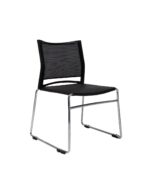 Stackable Mesh Back Sled Visitor Chair - Image 4
