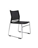 Stackable Mesh Back Sled Visitor Chair - Image 5