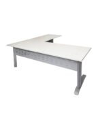 Rapid Span Open Workstation With Return - Two Piece Top - Image 5