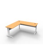 Rapid Span Open Workstation With Return - Two Piece Top - Image 3