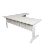 Rapid Span Open Workstation With Return - Two Piece Top - Image 6