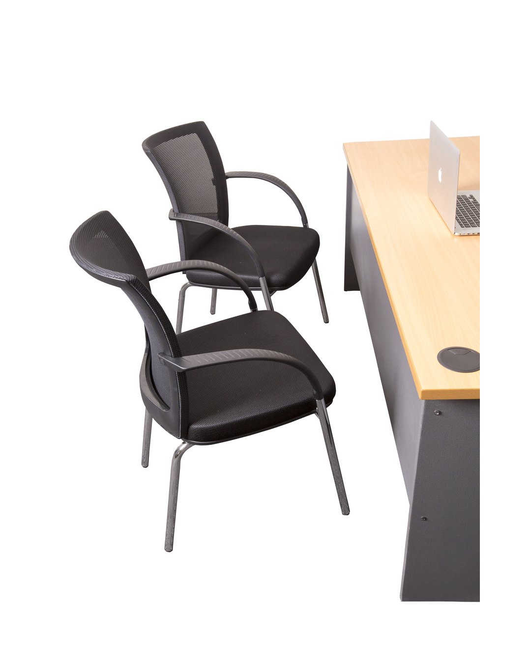 wmv-01 WMV Mesh Back 4 Leg Visitor Chair - Image 1