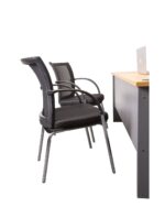 WMV Mesh Back 4 Leg Visitor Chair - Image 2