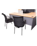 WMV Mesh Back 4 Leg Visitor Chair - Image 4