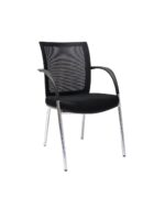 WMV Mesh Back 4 Leg Visitor Chair - Image 5