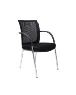 WMV Mesh Back 4 Leg Visitor Chair - Image 6