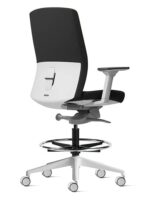Aveya Fully Upholstered Drafting – White - Image 8