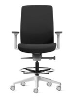Aveya Fully Upholstered Drafting – White - Image 7