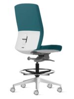 Aveya Fully Upholstered Drafting – White - Image 17