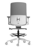 Aveya Fully Upholstered Drafting – White - Image 3