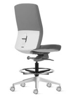 Aveya Fully Upholstered Drafting – White - Image 5