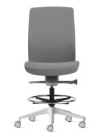 Aveya Fully Upholstered Drafting – White - Image 4