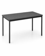 Base Table with Ironstone top and black 25mm square steel legs