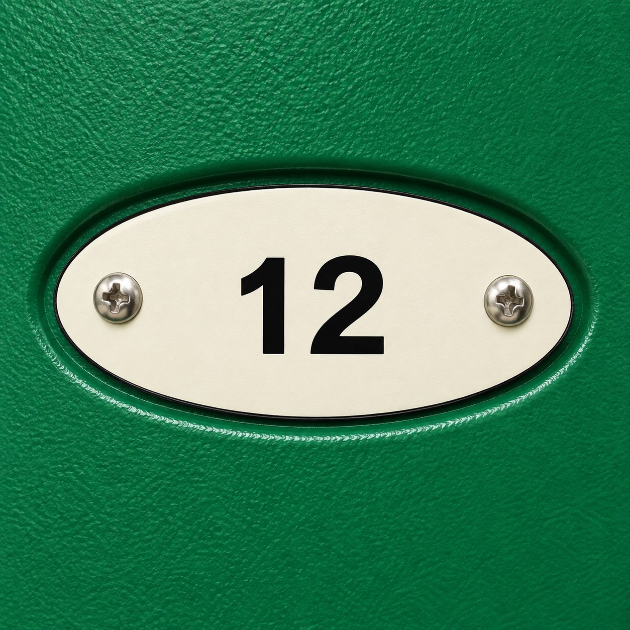 Combi Locker number plate