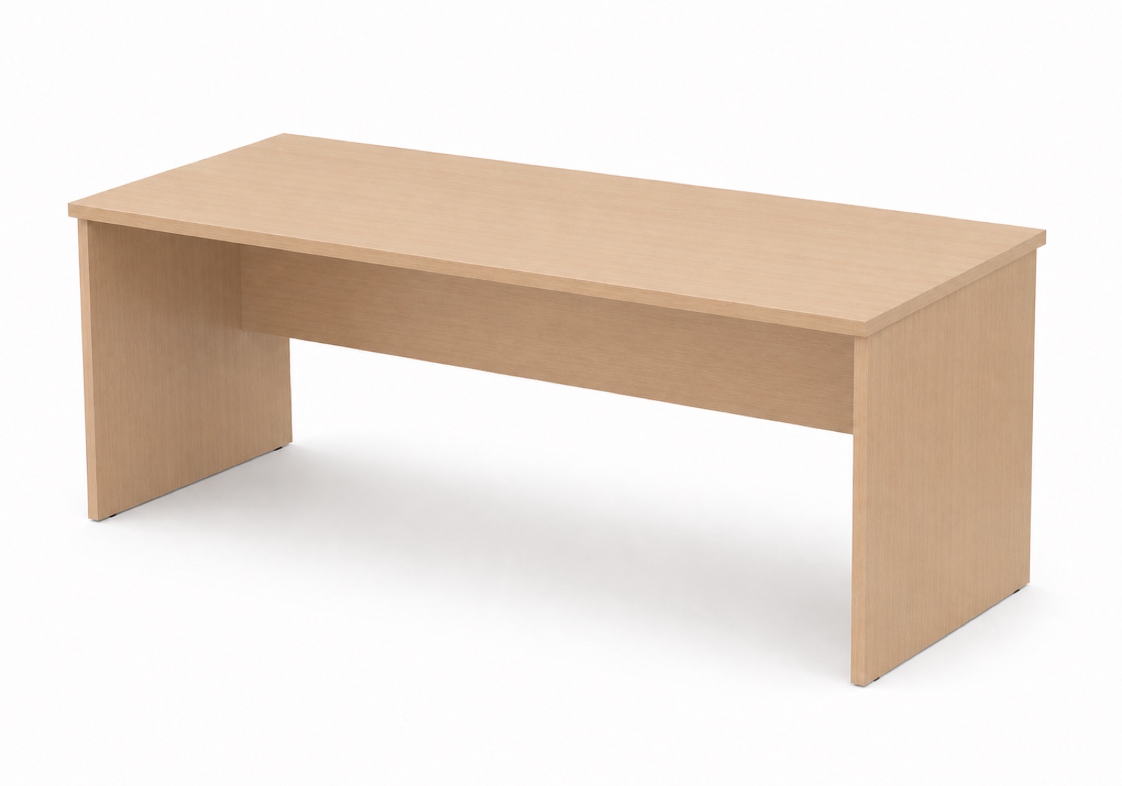 coredesk-01-beech-front-left Core Desk - Image 1