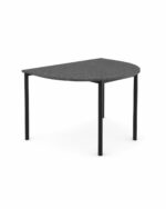 Dee Dee Table in Ironstone with black frame