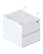 Deluxe 2 Drawer Hanging Pedestal - view 3