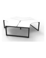 Deluxe Infinity Loop Leg 3 Person 120 Degree Workstation - view 3