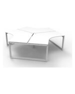 Deluxe Infinity Loop Leg 3 Person 120 Degree Workstation - view 4